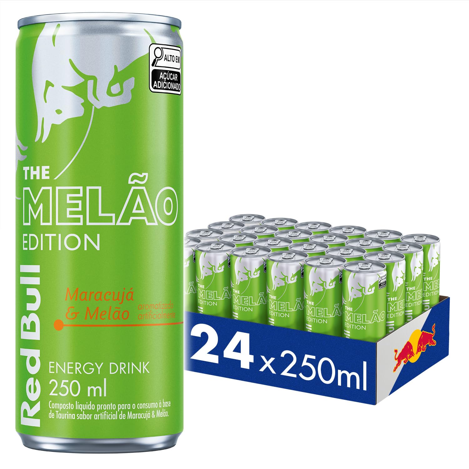 Red Bull Energético, Maracujá e Melão, 250ml, 24 latas | Amazon.com.br
